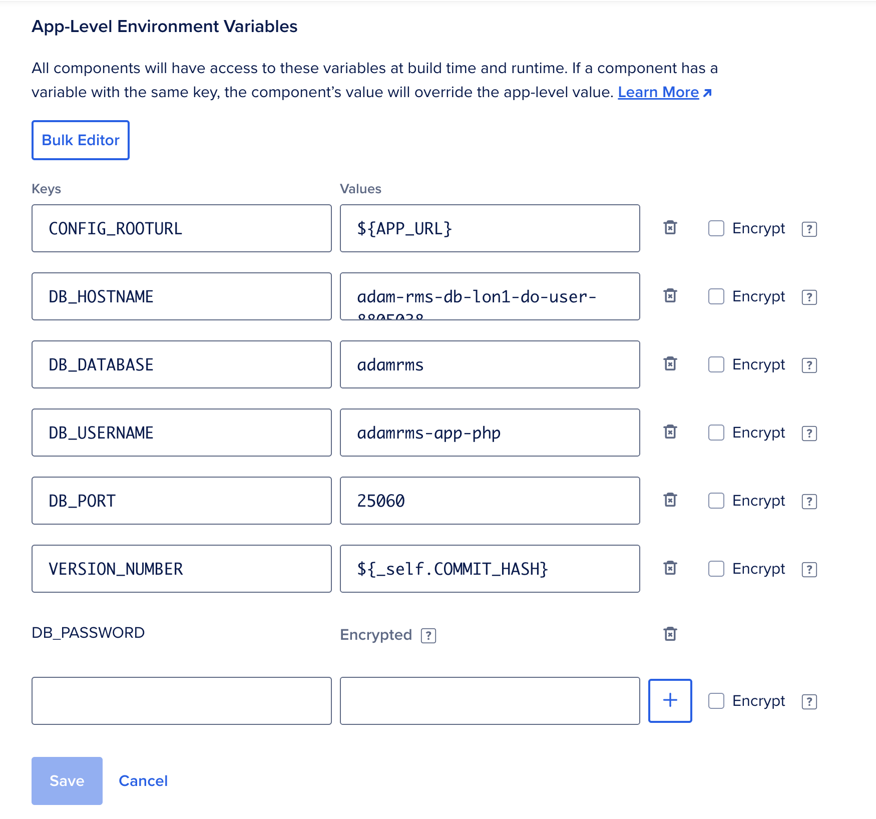 ENV Vars