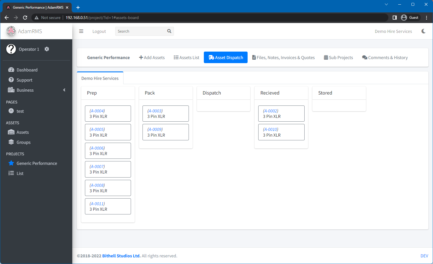 Asset Dispatch